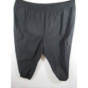 Lane Bryant Cargo Jogger Pants Women Petite Plus Size 26P Black